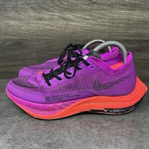 Nike ZoomX Vaporfly Next 2 Sneakers Womens Size 7.5 Purple Running CU4123-501